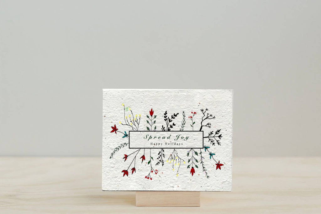 Happy Holidays || Wildflower Greeting Card