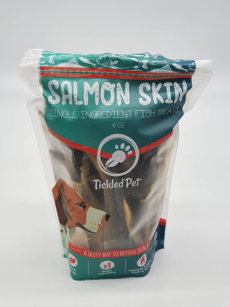 Salmon Skins 6 oz retail bag
