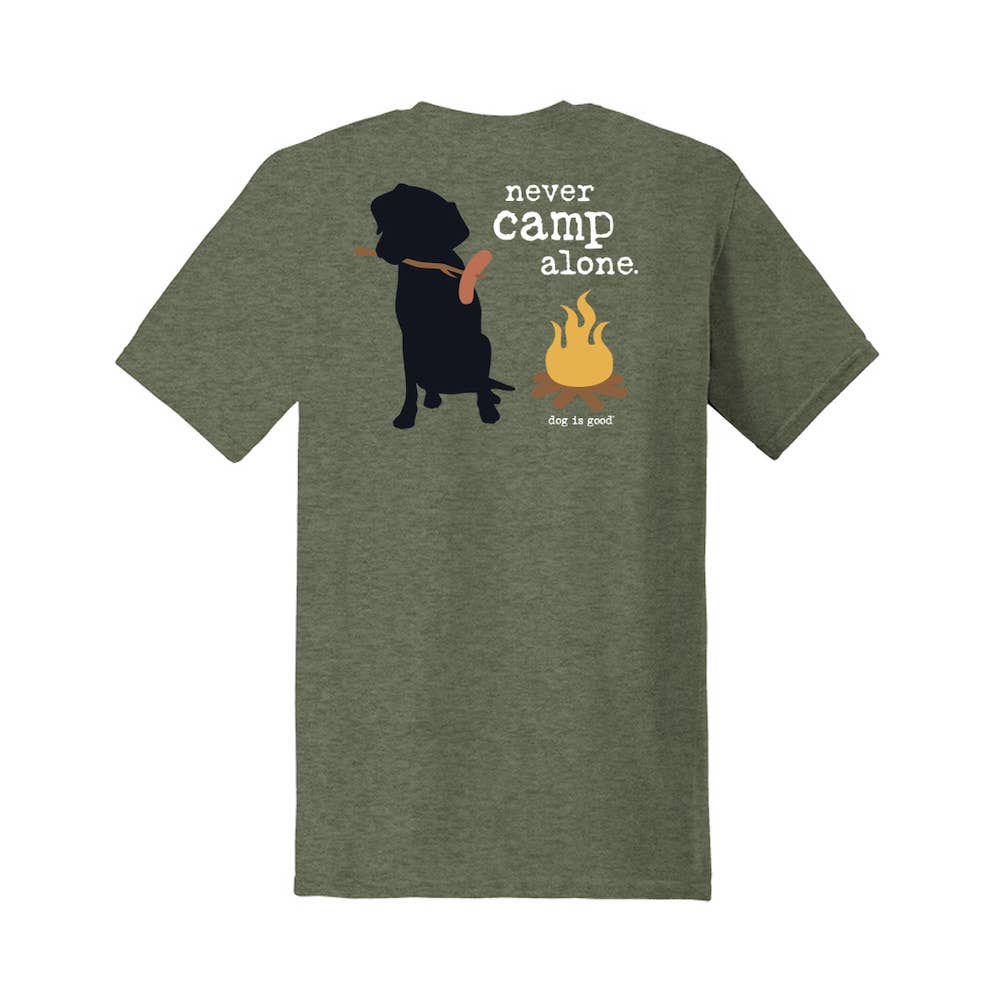 Never Camp Alone Unisex T-Shirt: 2XL