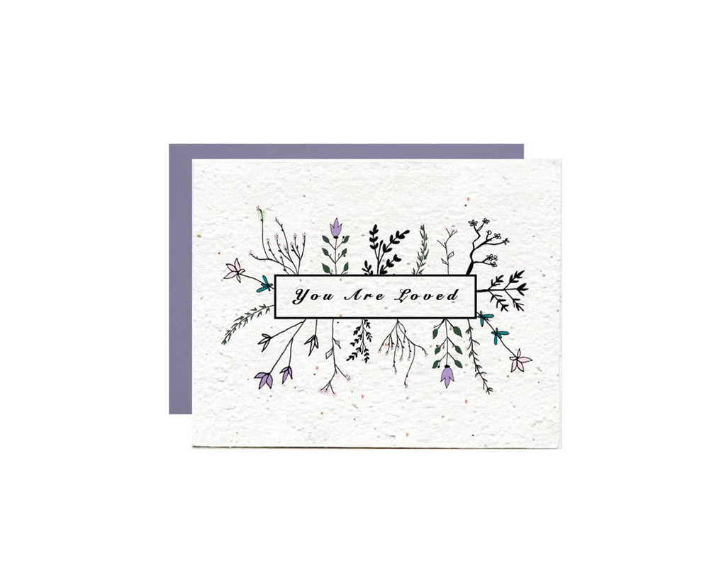 You Are Loved Wild Flower Seed Paper Card