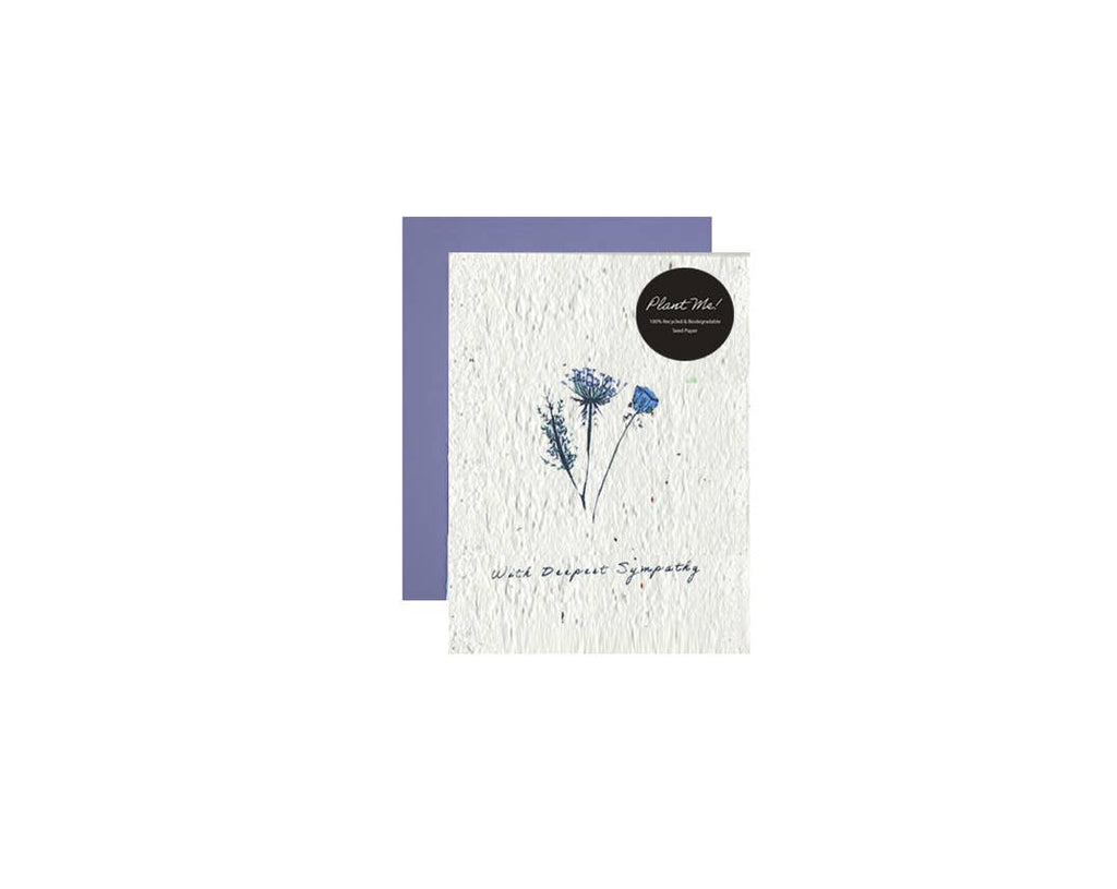 Sympathy Card // Wildflower Seed Paper // Greeting Card